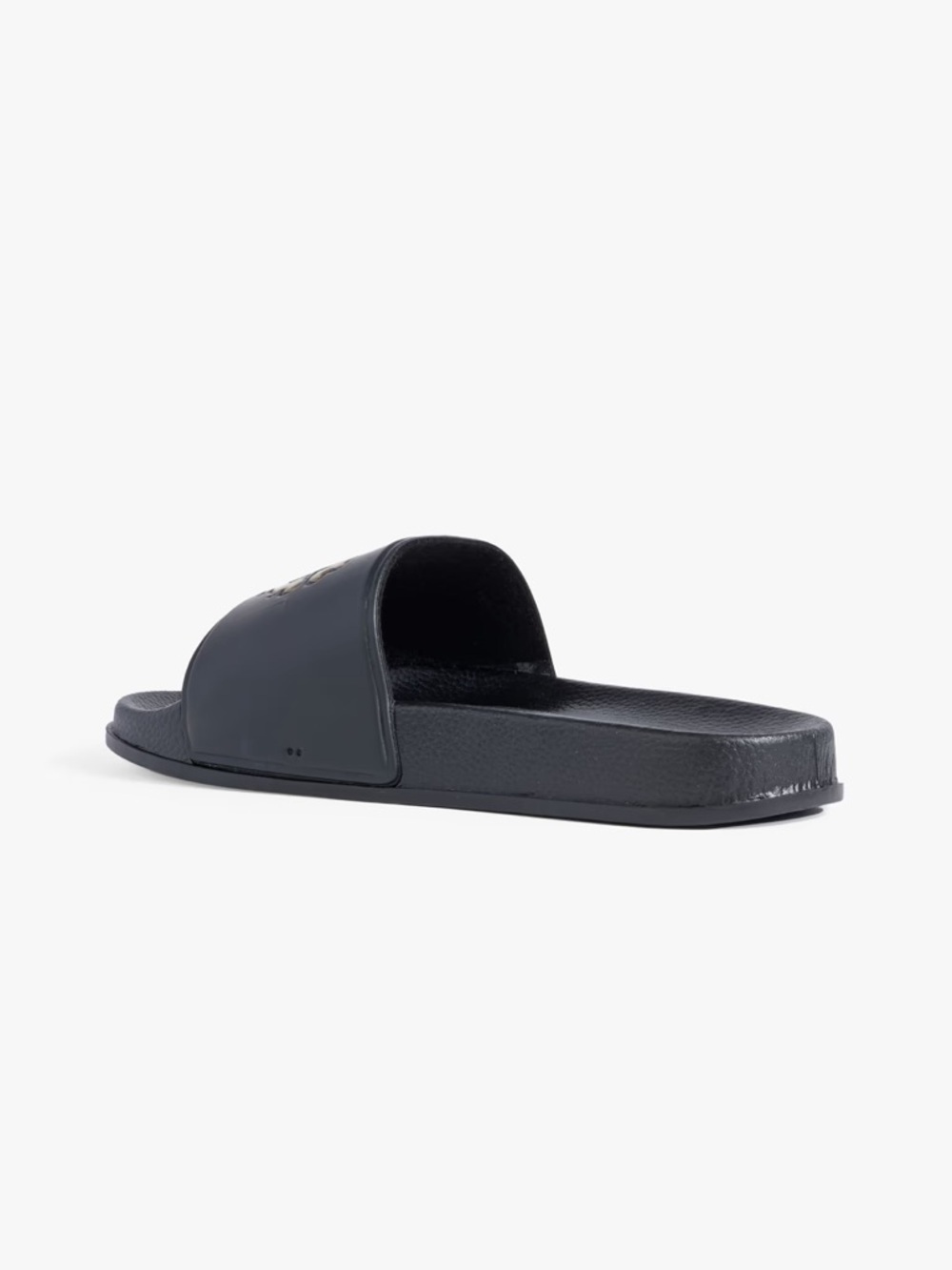 NWT Roberto Cavalli ‘Printed Embossed Rubber Slides’ in Black Size 4 - Picture 11 of 12